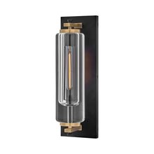 Load image into Gallery viewer, Lourde Outdoor Wall Light in Black.
