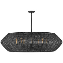 Load image into Gallery viewer, Luca Drum Pendant Light in Black (8-Light).
