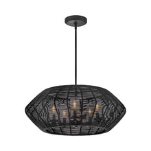 Load image into Gallery viewer, Luca Outdoor Chandelier in Black.
