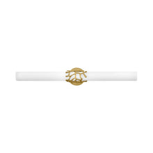 Load image into Gallery viewer, Lyra LED Bath Vanity Light in Light Brass (Large).
