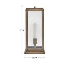 Load image into Gallery viewer, Max Outdoor Post Light - line drawing.
