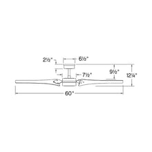 Load image into Gallery viewer, Mistral Ceiling Fan - line drawing.
