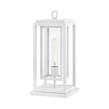 Load image into Gallery viewer, Republic Outdoor Pier Mount Light in Textured White (Bulb Not Included).
