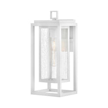 Load image into Gallery viewer, Republic Outdoor Wall Light in Textured White (Medium).
