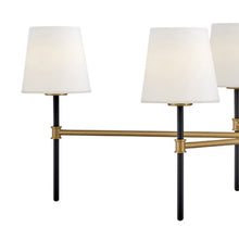 Load image into Gallery viewer, Saunders Linear Chandelier in Detail.

