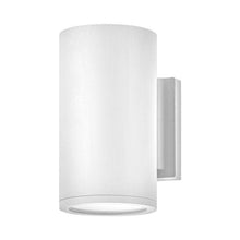 Load image into Gallery viewer, Silo Outdoor Wall Light in Satin White (Small).
