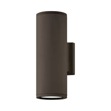 Load image into Gallery viewer, Silo Outdoor Up/Down Wall Light in Architectural Bronze (Small).
