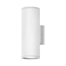 Load image into Gallery viewer, Silo Outdoor Up/Down Wall Light in Satin White (Small).
