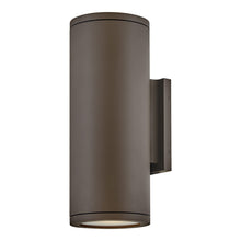 Load image into Gallery viewer, Silo Outdoor Up/Down Wall Light in Architectural Bronze (Large).
