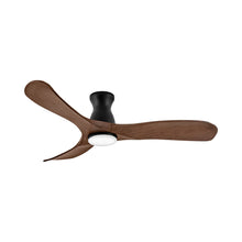 Load image into Gallery viewer, Swell LED Flush Mount Ceiling Fan in Walnut.
