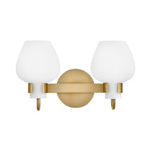 Load image into Gallery viewer, Sylvie Bath Vanity Light in Heritage Brass (Small).
