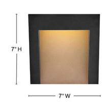 Load image into Gallery viewer, Taper Outdoor LED Wall Light - line drawing.

