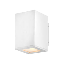 Load image into Gallery viewer, Tetra Outdoor Wall Light in Textured White (1-Light).
