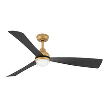 Load image into Gallery viewer, Una LED Ceiling Fan in Heritage Brass (56-Inch).
