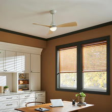 Load image into Gallery viewer, Una LED Ceiling Fan in office.
