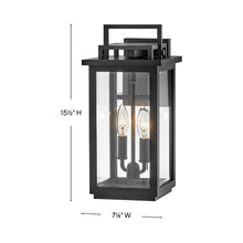 Load image into Gallery viewer, Winthorpe Outdoor Wall Light - line drawing.
