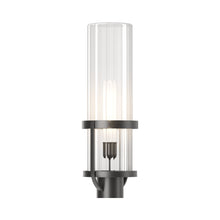 Load image into Gallery viewer, Alcove Outdoor Post Light in Coastal Black (Clear Glass).
