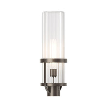 Load image into Gallery viewer, Alcove Outdoor Post Light in Coastal Dark Smoke (Clear Glass).
