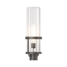 Load image into Gallery viewer, Alcove Outdoor Post Light in Natural Iron (Clear Glass).
