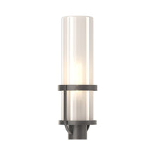Load image into Gallery viewer, Alcove Outdoor Post Light in Natural Iron (Frosted Glass).

