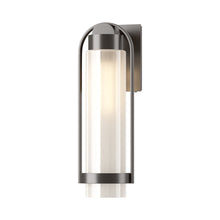 Load image into Gallery viewer, Alcove Outdoor Wall Light in Oil Rubbed Bronze/Frosted Glass (Medium).
