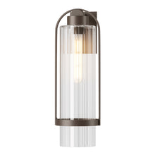 Load image into Gallery viewer, Alcove Outdoor Wall Light in Coastal Bronze/Clear Glass (Large).
