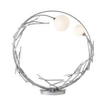 Load image into Gallery viewer, Brindille Ring Table Lamp in Sterling.
