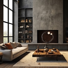 Load image into Gallery viewer, Brindille Ring Table Lamp in living room.
