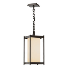 Load image into Gallery viewer, Cela Outdoor Lantern in Natural Iron (Clear Glass/Medium).
