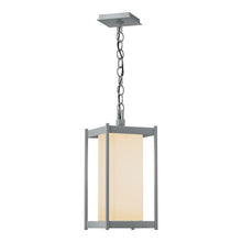 Load image into Gallery viewer, Cela Outdoor Lantern in Coastal Burnished Steel (Opal Glass/Large).
