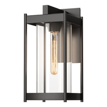 Load image into Gallery viewer, Cela Outdoor Wall Light in Oil Rubbed Bronze (Clear Glass/Medium).
