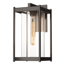 Load image into Gallery viewer, Cela Outdoor Wall Light in Coastal Bronze (Clear Glass/Large).
