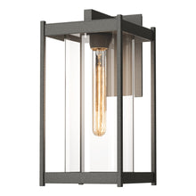 Load image into Gallery viewer, Cela Outdoor Wall Light in Natural Iron (Clear Glass/Large).
