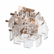 Load image into Gallery viewer, Fusion Semi Flush Mount Ceiling Light in Soft Gold.
