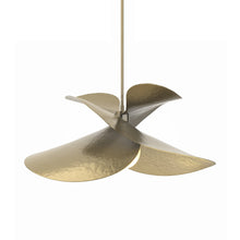 Load image into Gallery viewer, Hibiscus Pendant Light in Large/Multiple/Modern Brass.
