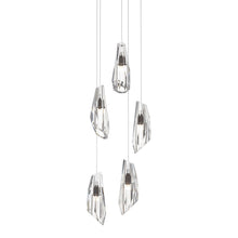 Load image into Gallery viewer, Luma Round Multi Light Pendant Light in Oil Rubbed Bronze (Long/5-Light).
