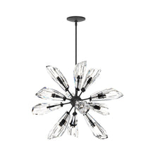 Load image into Gallery viewer, Luma Starburst Pendant Light in Black.
