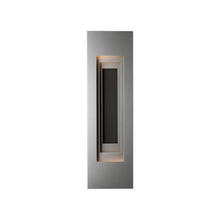 Load image into Gallery viewer, Procession Outdoor Wall Light in Coastal Burnished Steel (Coastal Black).
