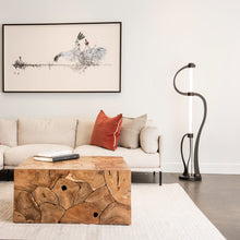 Load image into Gallery viewer, Pulse LED Floor Lamp in living room.
