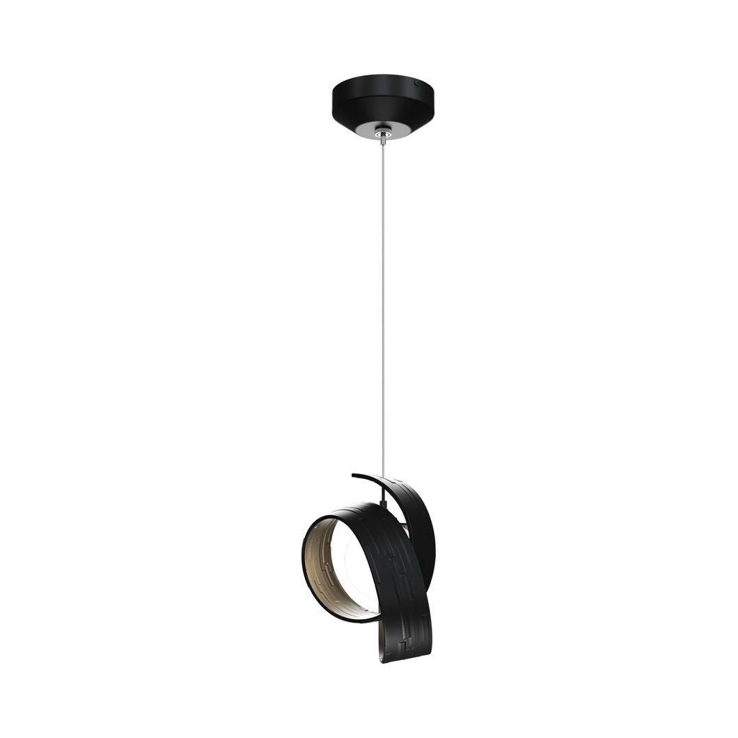 Riza Mini Pendant Light in Black.