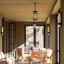 Load image into Gallery viewer, Rook Outdoor Wall Light in living room.
