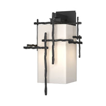 Load image into Gallery viewer, Tura Outdoor Wall Light in Coastal Black (Large).
