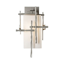 Load image into Gallery viewer, Tura Outdoor Wall Light in Coastal Burnished Steel (Medium).
