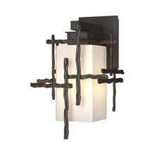Load image into Gallery viewer, Tura Outdoor Wall Light in Coastal Dark Smoke (Small).
