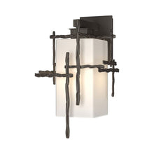 Load image into Gallery viewer, Tura Outdoor Wall Light in Coastal Dark Smoke (Medium).
