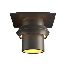 Load image into Gallery viewer, Twilight Outdoor Semi-Flush Mount Ceiling Light in Small/Incandescent/Coastal Dark Smoke.

