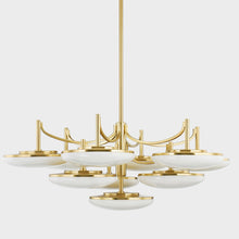 Load image into Gallery viewer, Bregman LED Semi Flush Mount Ceiling Light in Detail.
