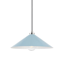 Load image into Gallery viewer, Clivedon Pendant Light in Aged Brass/Off-White (Large).
