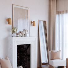 Load image into Gallery viewer, Delran Wall Light in bedroom.
