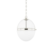Load image into Gallery viewer, Donnell Pendant Light in Polished Nickel (Small).
